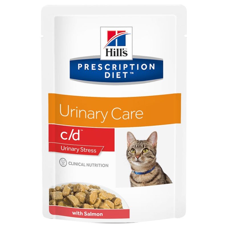 GATTO HILLS PRESCRIPTION DIET C/D 85GR URINARY STREES SALMO