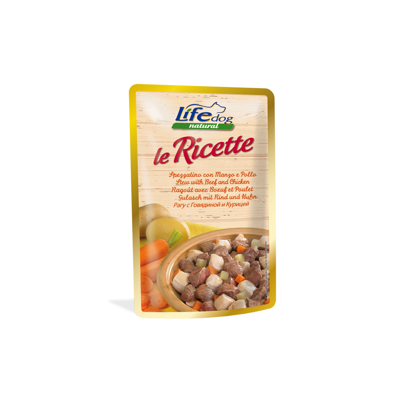 CANE LIFEDOG RICET.95GR SPEZZ/MANZO/POLLO BUSTA