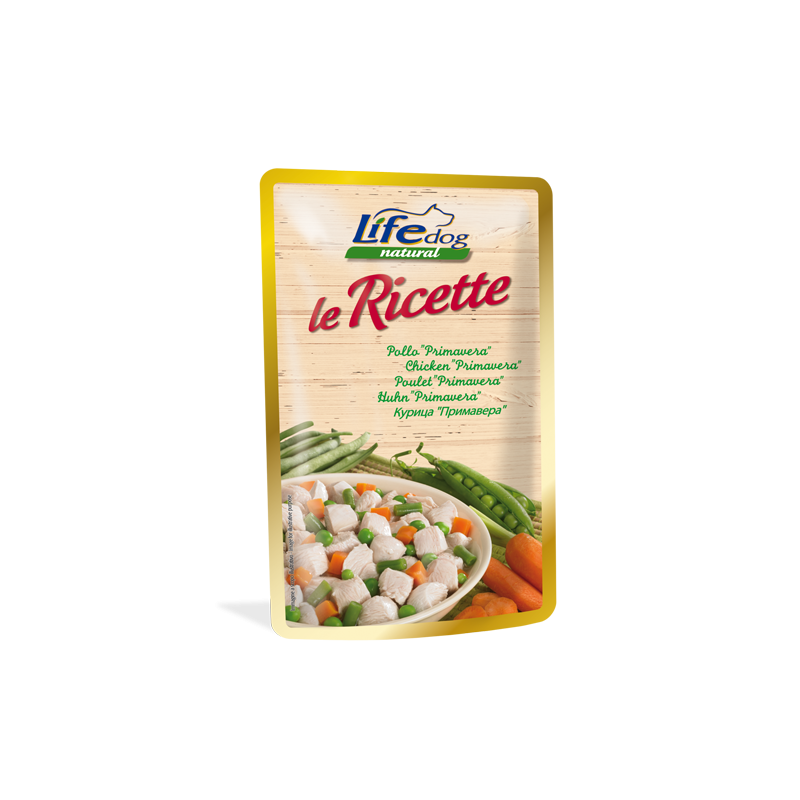 CANE LIFEDOG RICET.95GR POLLO PRIMAVERA BUSTA