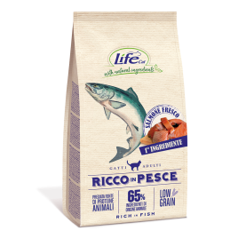 GATTO LIFECAT LOW GRAIN 1.5KG RICCO IN PESCE