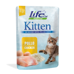 GATTO LIFECAT BUSTA 70GR KITTEN POLLO