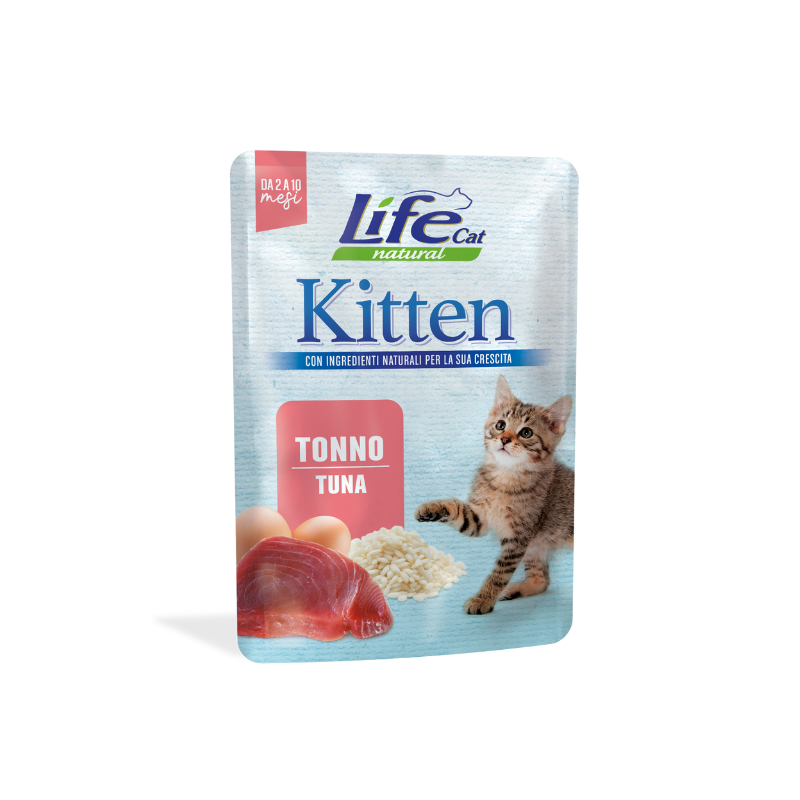 GATTO LIFECAT BUSTA 70GR KITTEN TONNO