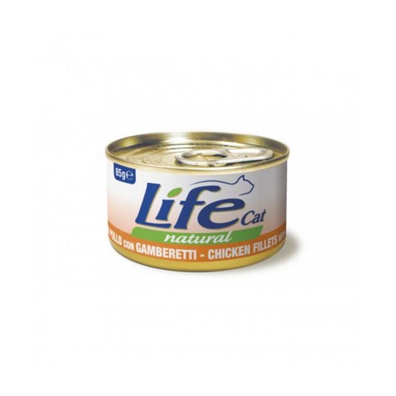 GATTO LIFECAT 85GR POLLO GAMBERETTI