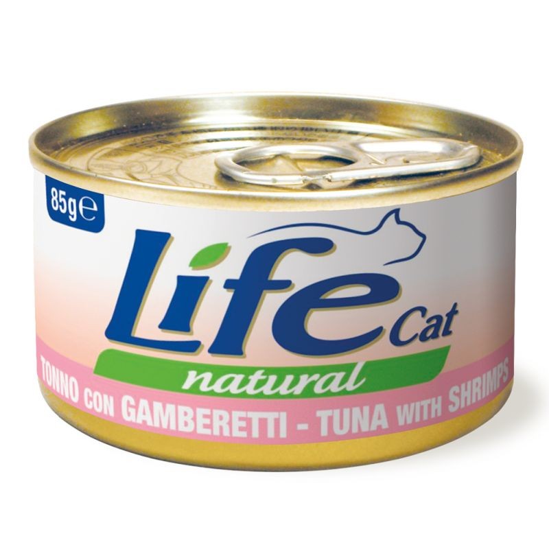 GATTO LIFECAT 85GR TONNO GAMBERETTI