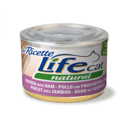 GATTO LIFECAT RICETTE 150GR POLLO PROSCIUTTO FAGIOLIN