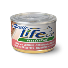 GATTO LIFECAT RICETTE 150GR TONNO E GAMBERETTI