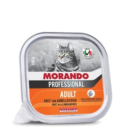 GATTO MORANDO PROFESSIONAL 100GR VASCHETTA AGNELLO RISO