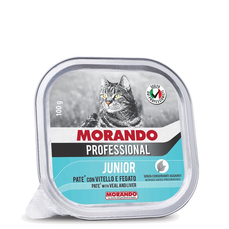 GATTO MORANDO PROFESSIONAL 100GR JUNIOR VASCHETTA VITELLO E FEGATO