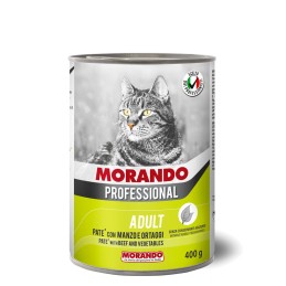 GATTO MORANDO PROFESSIONAL ADULT 400GR PATE MANZO E ORTAGGI