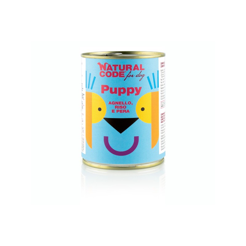 CANE NATURAL CODE 400GR PUPPY 02 AGNELLO/PERA