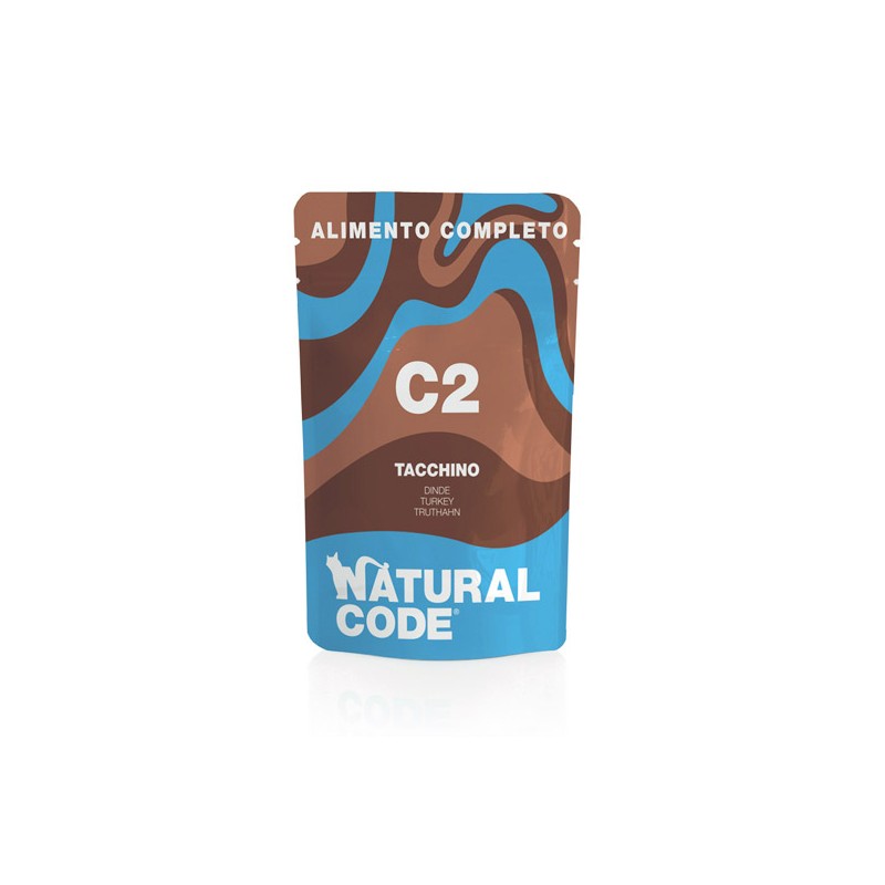 GATTO NATURAL CODE 70GR BUSTA C2 COMPLET TACCHINO