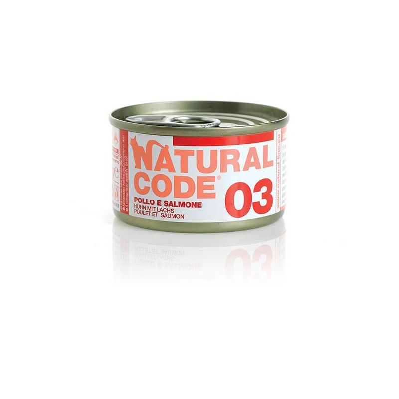 GATTO NATURAL CODE 85GR 03 SALMONE E POLLO