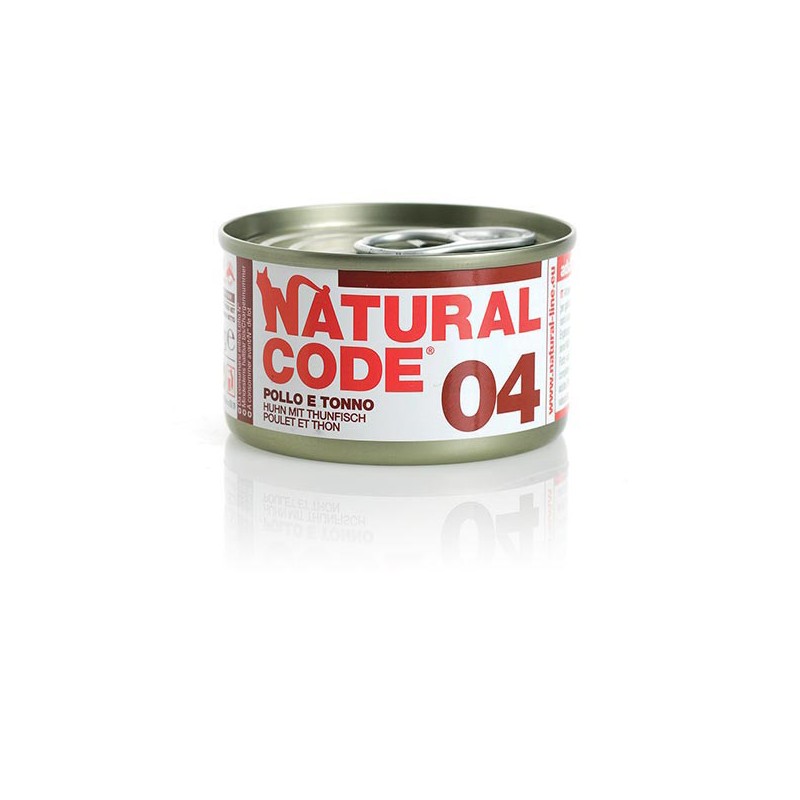 GATTO NATURAL CODE 85GR 04 TONNO E POLLO