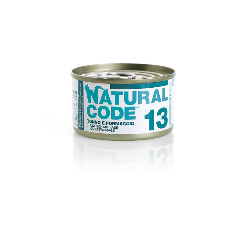 GATTO NATURAL CODE 85GR 13 TONNO E FORMAGGIO