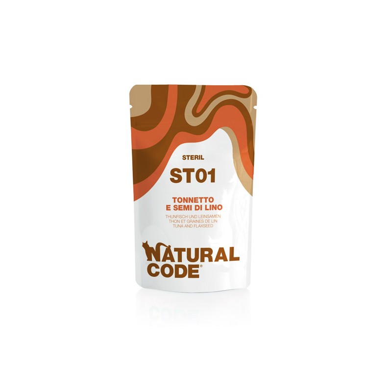 GATTO NATURAL CODE 70GR BUSTA ST01 STERIL TONNETTO LINO