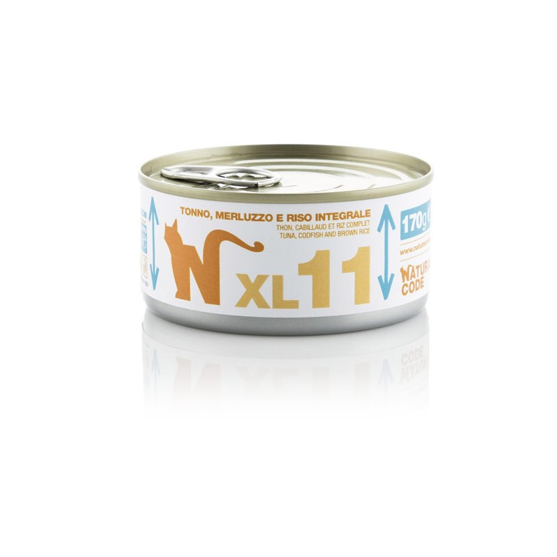 GATTO NATURAL CODE 170GR 11XL TONNO/MERLUZZO/RISO