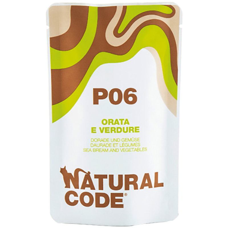 GATTO NATURAL CODE 70GR P06 BUSTA ORATA VERDURE