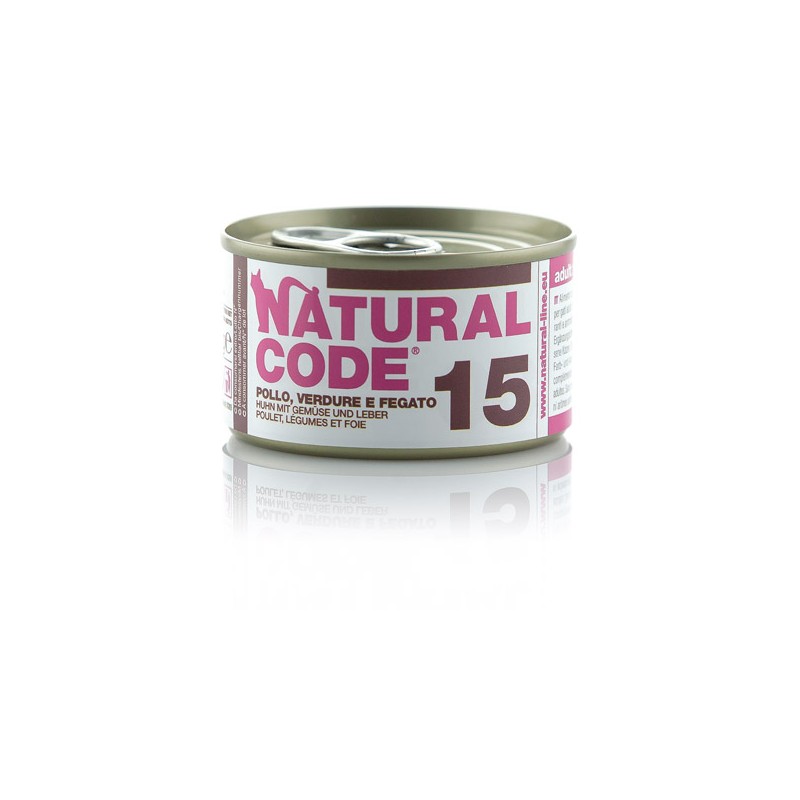 GATTO NATURAL CODE 85GR 15 POLLO FEGATO VERDURE