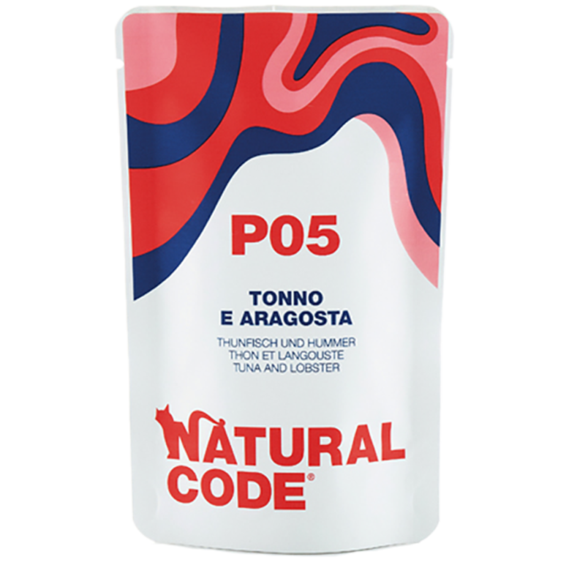 GATTO NATURAL CODE 70GR P05 BUSTA TONNO ARAGOSTA