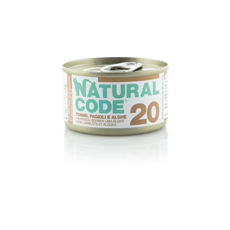 GATTO NATURAL CODE 85GR 20 TONNO FAGIOLI