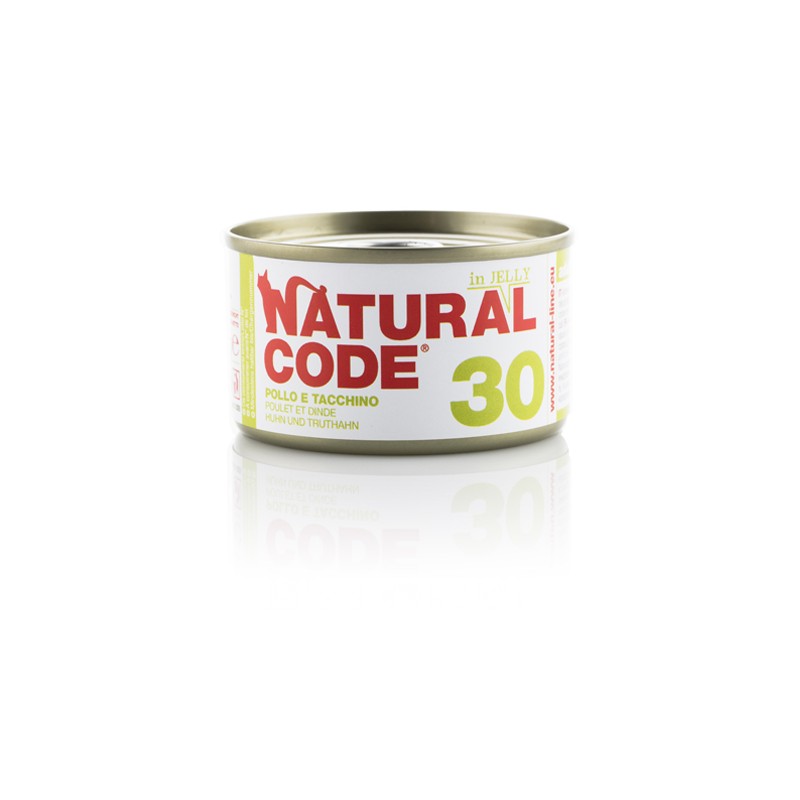 GATTO NATURAL CODE 85GR 30 JELLY POLLO E TACCHINO