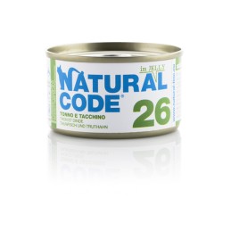 GATTO NATURAL CODE 85GR 26 JELLY TONNO E TACCHINO