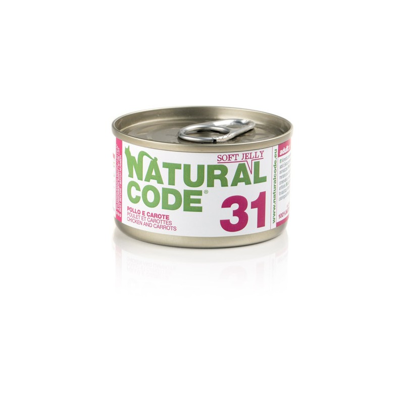 GATTO NATURAL CODE 85GR 31 JELLY POLLO/AMARANTO/CAROTE