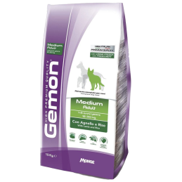 CANE GEMON ADULT 15KG MEDIUM AGNELLO RISO