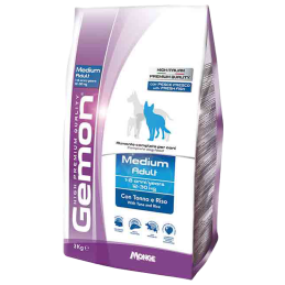 CANE GEMON ADULT 15KG MEDIUM TONNO RISO