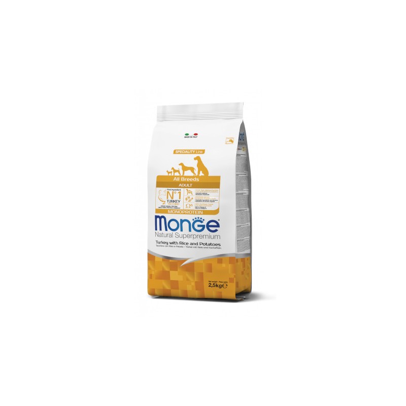 CANE MONGE ALLBREED 2.5KG TACCHINO RISO PATATE