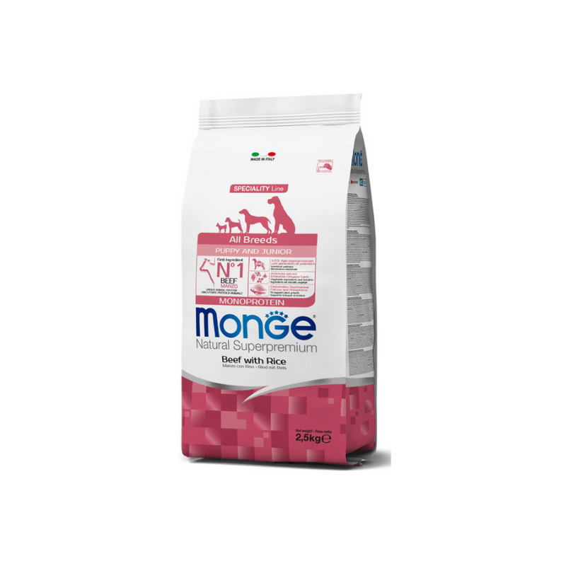 CANE MONGE ALLBREED PUPPY 2.5KG MANZO E RISO