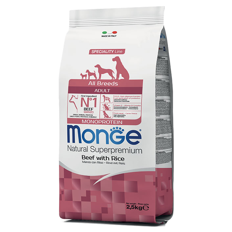 CANE MONGE ALLBREED 2.5KG MANZO RISO