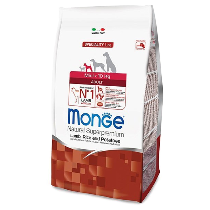 CANE MONGE ADULT 800GR MINI AGNELLO RISO PATATE