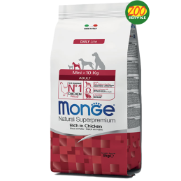 CANE MONGE ADULT 3KG MINI SECCO POLLO