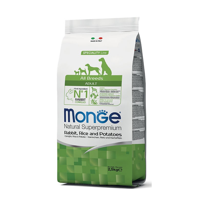 CANE MONGE ALLBREED 2.5KG CONIGLIO RISO PATATE