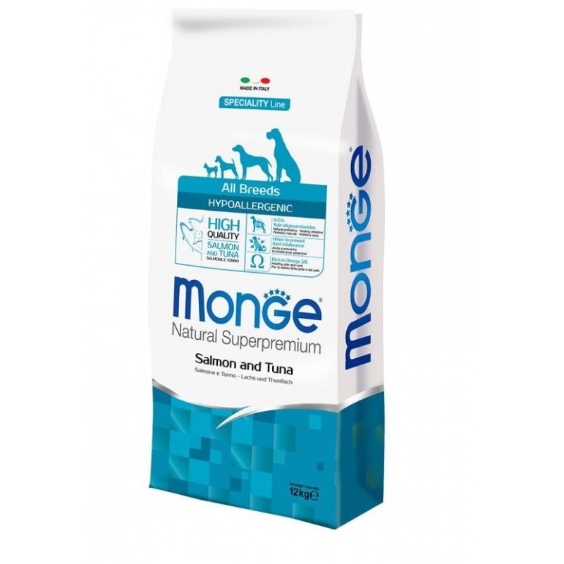 CANE MONGE HYPOALLERGENIC 2.5KG SALMONE TONNO