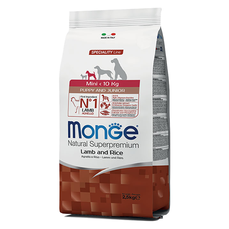 CANE MONGE PUPPY 2.5KG MINI AGNELLO E RISO