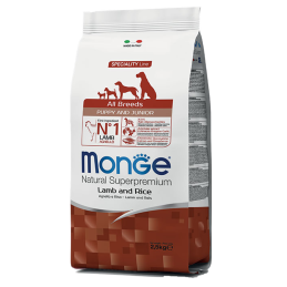 CANE MONGE ALLBREED PUPPY 2.5KG AGNELLO E RISO