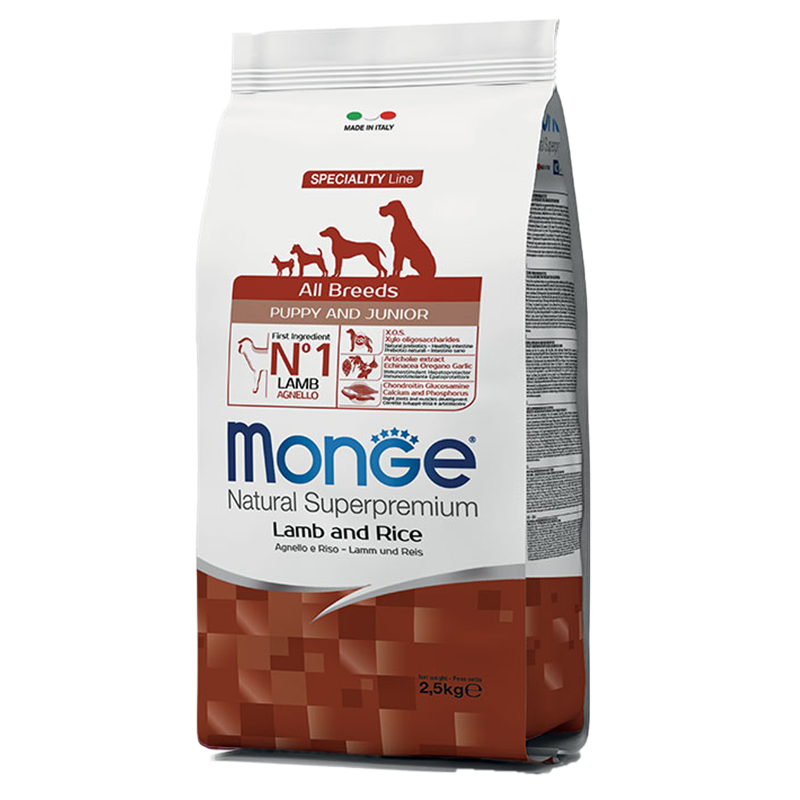 CANE MONGE ALLBREED PUPPY 2.5KG AGNELLO E RISO