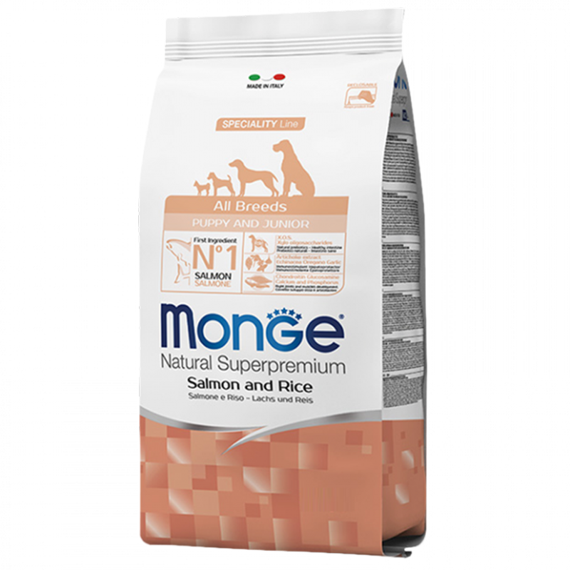 CANE MONGE PUPPY 800GR SALMONE E RISO