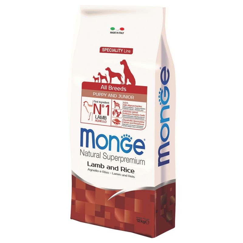 CANE MONGE ALLBREED PUPPY 12KG AGNELLO E RISO