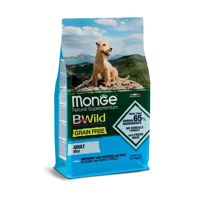 CANE MONGE BWILD G.FREE 2.5KG MINI ACCIUGHE PATATE