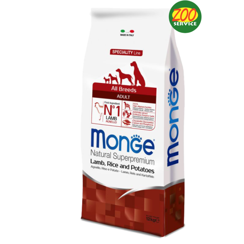 CANE MONGE ALLBREED 12KG AGNELLO RISO E PATATE