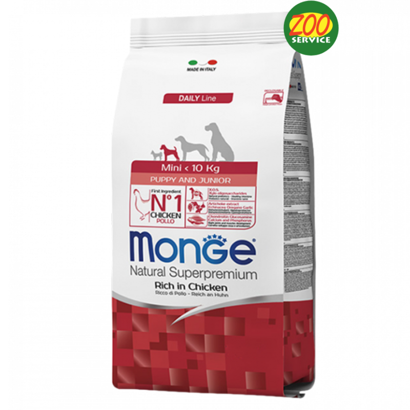 CANE MONGE PUPPY 800GR MINI SECCO POLLO E RISO