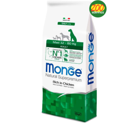 CANE MONGE ADULT 12KG MAXI POLLO E RISO