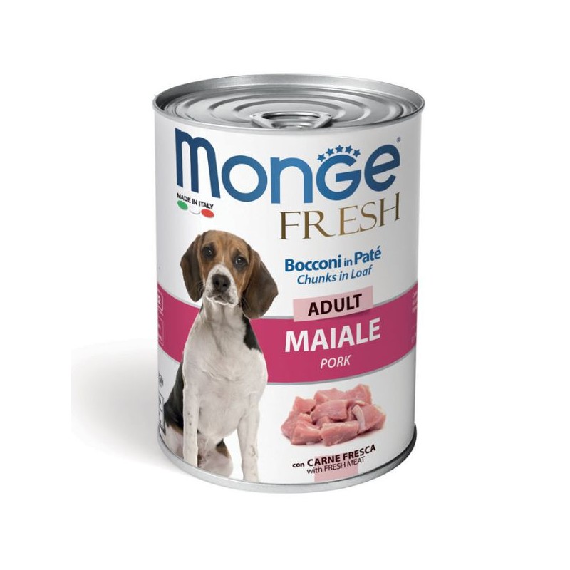 CANE MONGE FRESH 400GR MAIALE