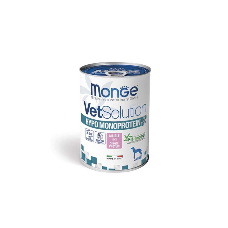 CANE MONGE VETSOLUTION HYPO 400GR MAIALE