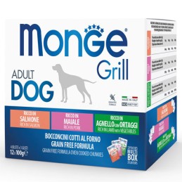 CANE MONGE GRILL MIX MULTIPACK 100GR ADULT SAL/MAI/AGN