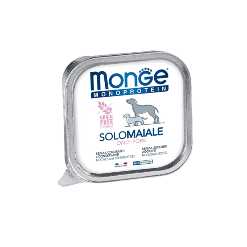 CANE MONGE SOLO 150GR MAIALE