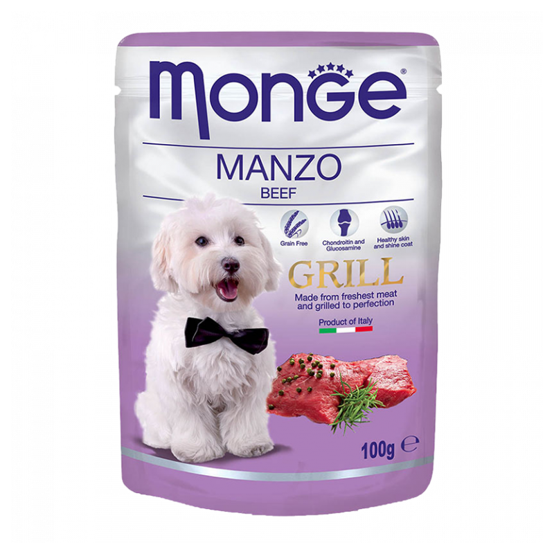 CANE MONGE GRILL 100GR BUSTA MANZO